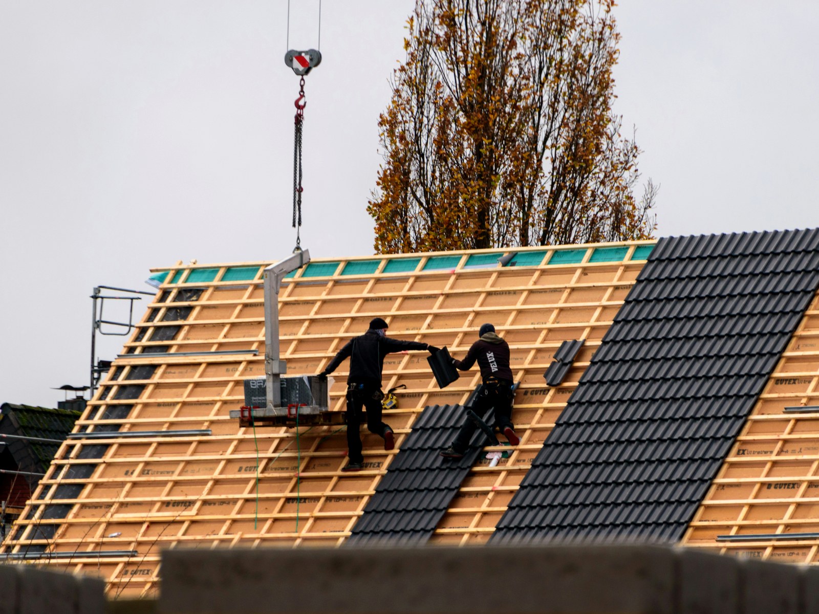 Travaux de couverture à Vanxains